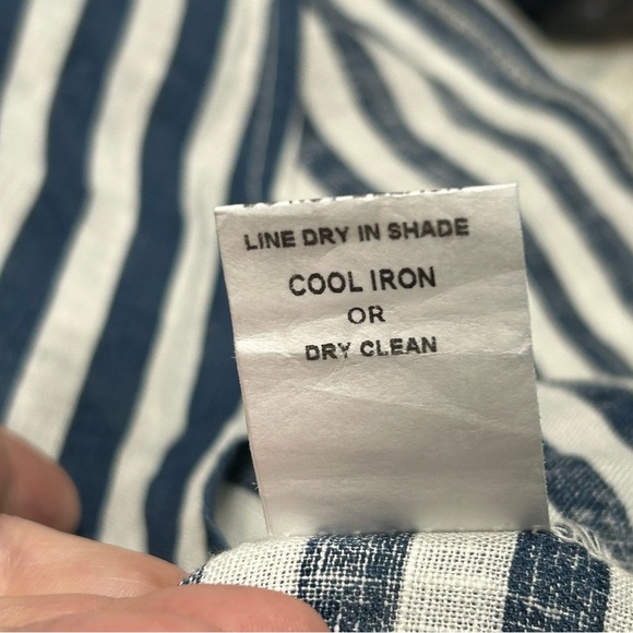 Francesca Bettini Womens Size XSmall Striped Linen Dress - Picture 9 of 11